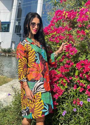 Натуральные ткани платье 👗 сарафан турция туника1 фото