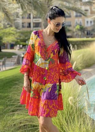 Натуральные ткани платье 👗 туника сарафан турция