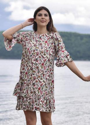 Натуральные ткани платье 👗 сарафан турция