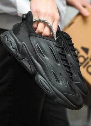 Шкіряні, чоловічі кросівки adidas ozweego celox black4 фото