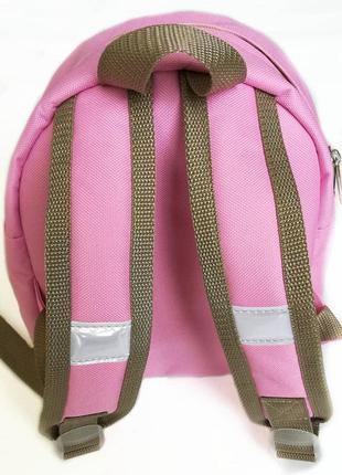 Детский рюкзак непромокаемый совы розовый2 фото