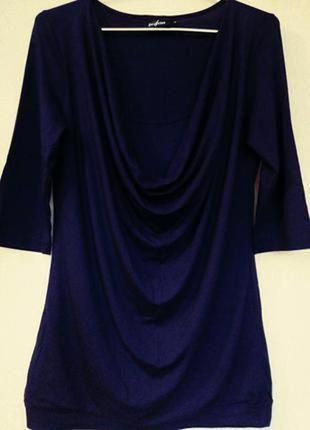 Вискозная удлинённая блуза туника