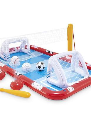 Ігровий надувний спортивний центр для дітей intex