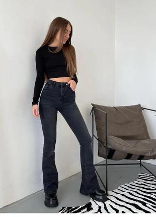 Джинси кльош прямі висока посадка туреччина жіночі