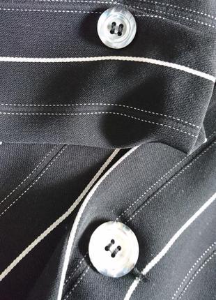 Стильный полосатый пиджак на одну пуговицу4 фото