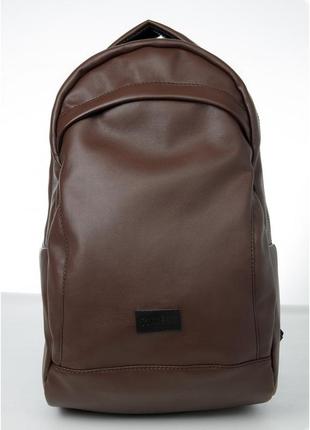 Чоловічий рюкзак коричневий5 фото