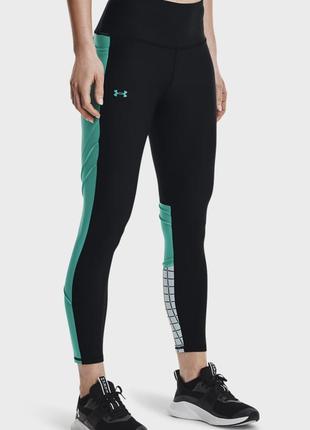 Under armour женские черные тайтсы hg armour ankle leg 12.1nov