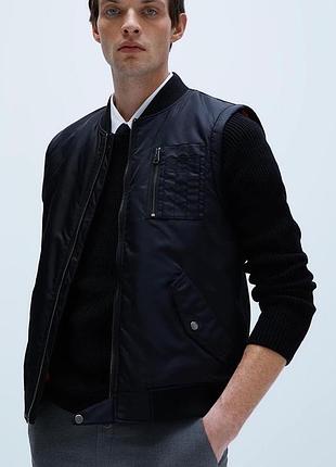 Чёрный жилет zara