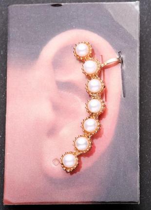 Кафф на вушко l-48мм жовтий метал