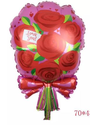 Повітряна кулька з фольги шарик великий букет воздушный