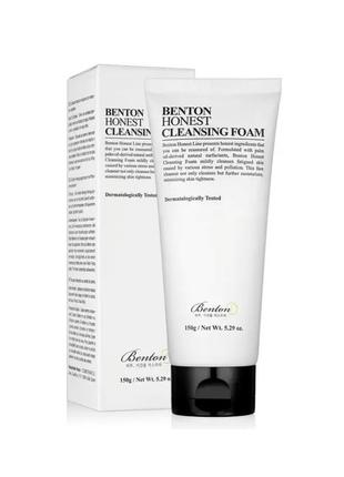 Очищающая пенка benton honest cleansing foam, 150 мл1 фото