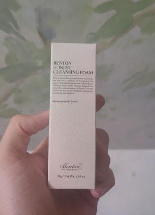 Очищающая пенка benton honest cleansing foam, 30 мл2 фото