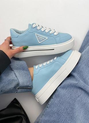 Голубые кеды стильные кроссовки 😍 последние по скидке