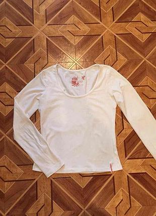 Белый лонгслив junker