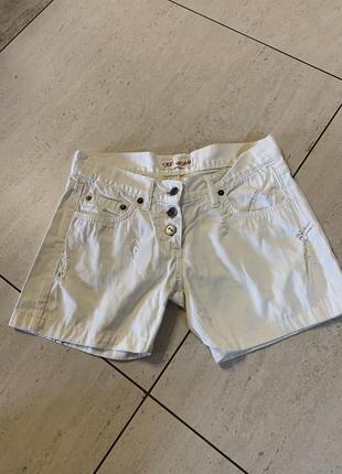 Шорти 🩳 літні білі джинсові з камінчиками короткі стильні модні класні італія 🇮🇹