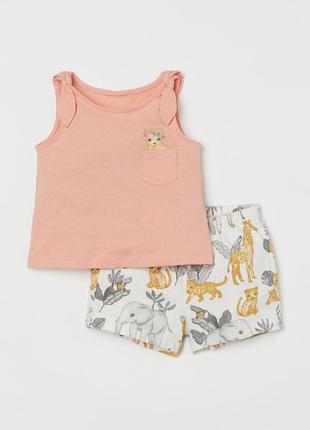 Літній набір h&m 1,5-2-3-4, 86-92-98-104, майка і шорти, комплект, george, next, zara, coolclub