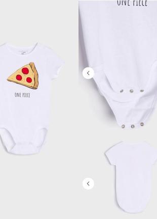 Family look набір футболок з принтом pizza 🍕5 фото