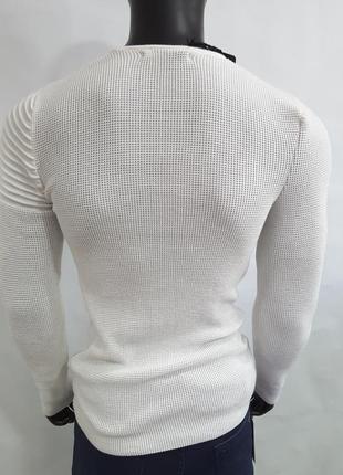 Нарядный тонкий мужской свитер джемпер4 фото