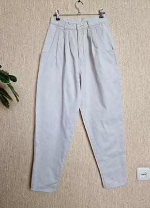 Крутые штаны, джинсы со складками и высокой посадкой haco, 100% котон1 фото