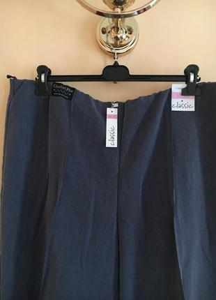 Батал великий розмір нові класичні брюки брючки штани сірі штанці весняні2 фото