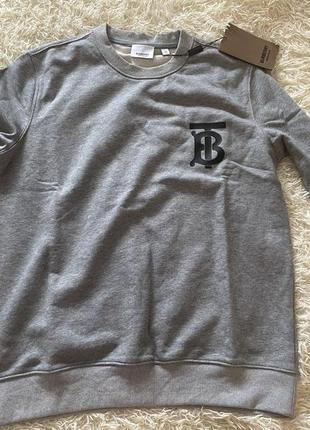 Сірий світшот толстовка burberry