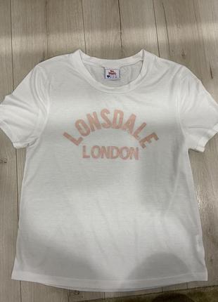 Lonsdale london футболка белая