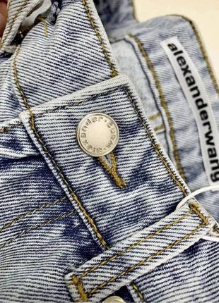 Преміум оригінальні прямі блакитні джинси wang2 фото
