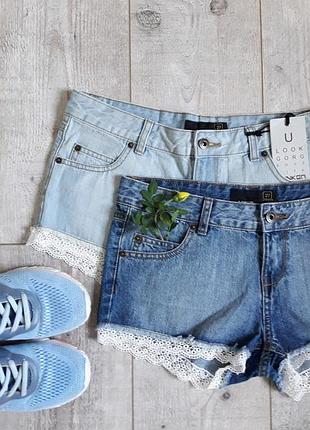 Шорты с кружевом