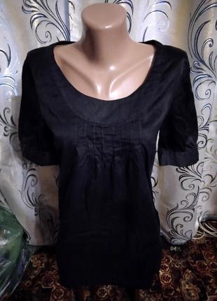 Элегантная шелковая блуза туника h&m