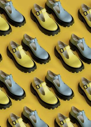Патріотичні синьо-жовті туфлі morkva bots, розмір 399 фото