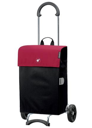Сумка-тележка на колесах, сумка тележка хозяйственная, andersen scala shopper hera red (112-004-72)