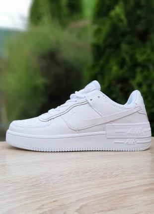 Nike air force 1 shadow білі5 фото