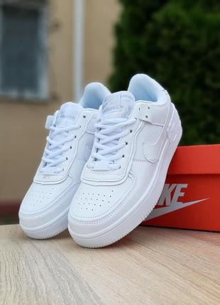 Nike air force 1 shadow білі9 фото