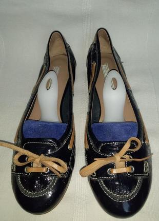 Pied a terre-бренд ручної роботи шкіряні лакові балетки р. 40 ст. 26см нові