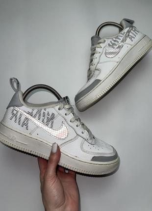 Кросівки nike air force 1 білі рефлективний свуш найк форси