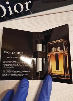 Christian dior dior homme eau de toilette пробник 1 мл оригінал3 фото