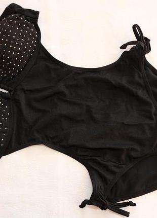 Эффектный черный купальник-монокини от censored (размер с)