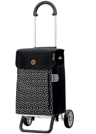 Сумка-візок на колесах, сумка візка господарська, andersen scala shopper plus tuva black (133-158-80)