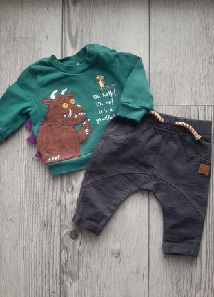 Фирменный костюмчик кофточка свитшот штанишки