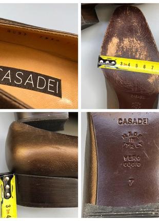 Casadei винтажные туфли кожаные на низком каблуке лоферы дизайнерские бант cos rundholz owens8 фото