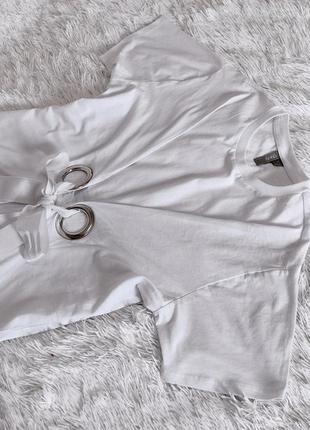 Стильная белья футболка с бантом asos4 фото