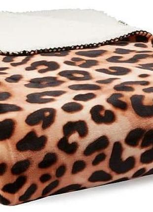 Victorias victorias secret вікторія сікрет ковдру, покривало leopard plush fleece blanket