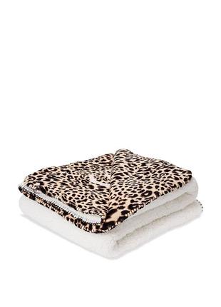 Victoria´s victorias secret виктория сикрет плед, покрывало leopard plush fleece blanket3 фото