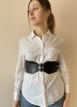 Пояс корсет ремень портупея широкий ремінь жіночий баска5 фото