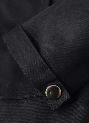 Молодіжна легка чорна куртка куртка бавовняна з капюшоном7 фото