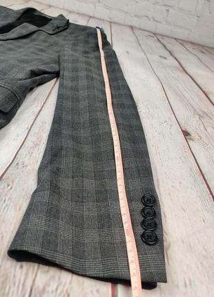Чоловічий сірий піджак блейзер next tailoring skinny fit10 фото