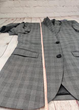 Чоловічий сірий піджак блейзер next tailoring skinny fit7 фото