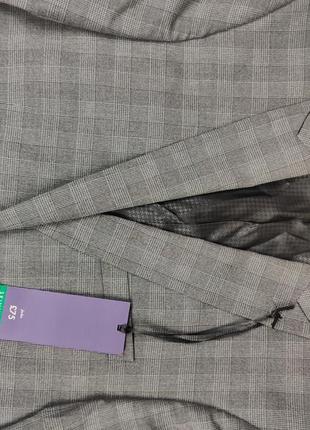 Чоловічий сірий піджак блейзер next tailoring skinny fit6 фото