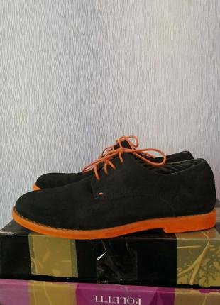 #розвантажуюсь сині туфлі next натуральна замша, шкіра