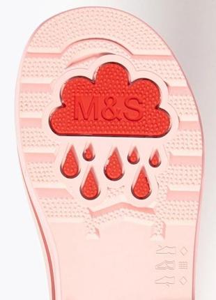 Гумові чоботи для дівчинки marks&spencer великобританія 6